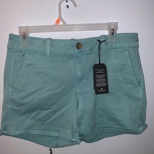 Light green soft American eagle shorts